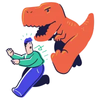 Dino Runner - Jump cactus and duck birds in an endless dinosaur runner